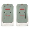 2 Controles Remotos Erreka Iris 2 Canales 433.92mhz Color Gris