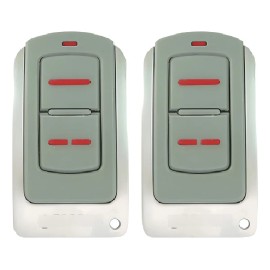 2 Controles Remotos Erreka Iris 2 Canales 433.92mhz Color Gris