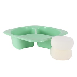 Junior Joy Top & Tail Bowl with 2 Pack Baby Sponge, Mint