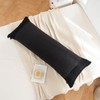 Black Body Pillow Cover 20x54 Body Pillow Case Cover Black