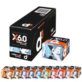 d3 X6.0 Extreme Waterproof Kinesiology Tape 50mm x 6m (Powder Blue, 6 Rolls) Swimming Watersports Wintersports Ankle, Knee, Shoulder, Elbow Kinetic Physio Muscle Injury Strapping Support
