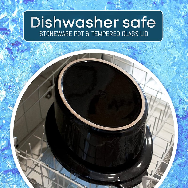 Digital Programmable Electric Slow Cooker - Oval Adjustable Temp, Sauces,