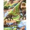 Prehistoric Dinosaur Land Anti-Pill Premium No-Sew Throw Fleece Fabric Kit