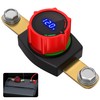 Joinfworld Side Post Battery Disconnect Switch 12V-48V with Led Voltmeter