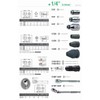 ko-ken 1/4 (6.35 mm) H hurekkusubittoratyetto Total length 165 mm