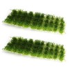 80 Pcs Green Bushy Tufts Lowland Shrubs Tuft Static Grass