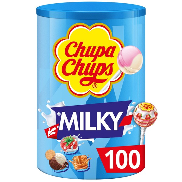 Chupa Chups Schlemmerlutscher 100er Dose, 1er Pack (1 x 1.2 kg)