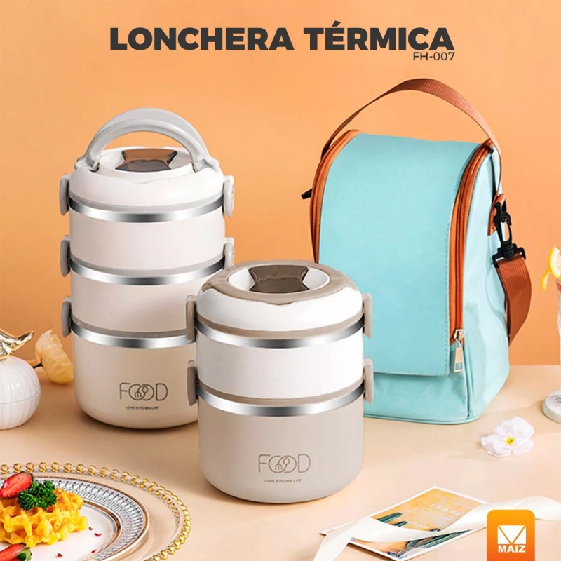 Maíz Contenedor Fiambrera Lunch Box Sopa Acero Inoxidable Termico