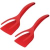 2 in 1 Grip and Flip Spatula Tongs, Egg Flipper