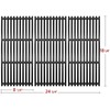 Hongso 18 1/4 Inch Porcelain Cast Iron Cooking Grates for