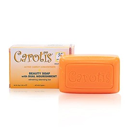 Beauty Soap 80gr - Formulated to Clean and Refresh Skin, with Carrot Oil, Glycerin, Beta Carotene, Vitamin A, and Olive Oil