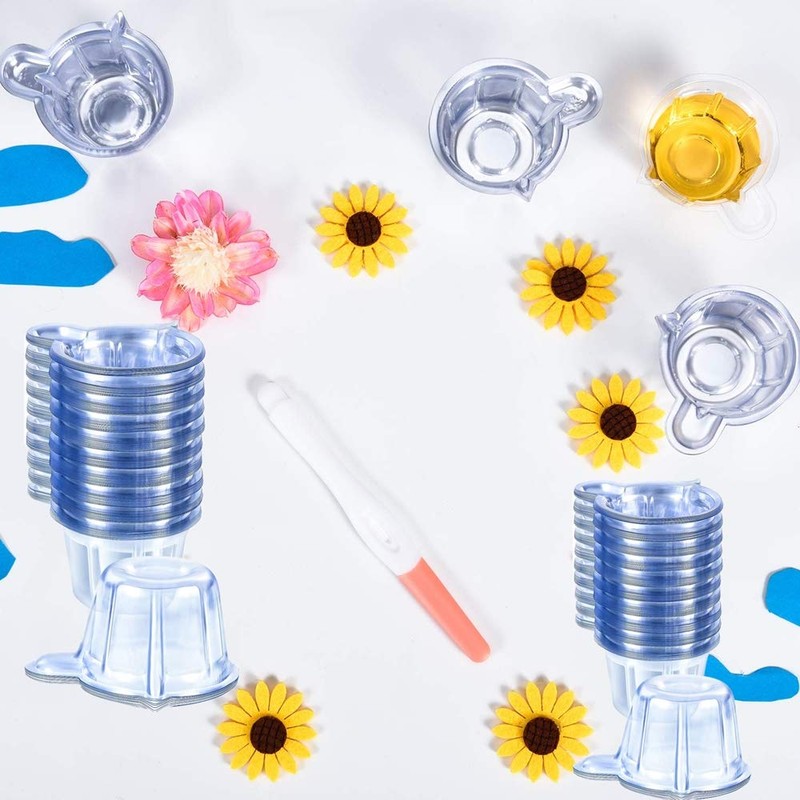 200 Pcs Plastic Disposable Urine Collection Cups Plastic Urine Specimen