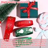 Begpoee Pack of 5 Christmas Gift Ribbon, Christmas Decorative Ribbon,