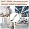 Blulu 1 Pcs 4'' Inch Round Spiral Air Duct 45