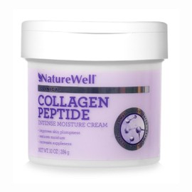 NATURE WELL Clinical Collagen Peptide Intense Moisture Cream for Face, Neck, & Body, Anti-Aging Cream that Hydrates, Plumps, Restores Moisture, and Increases Suppleness, 10 Oz
