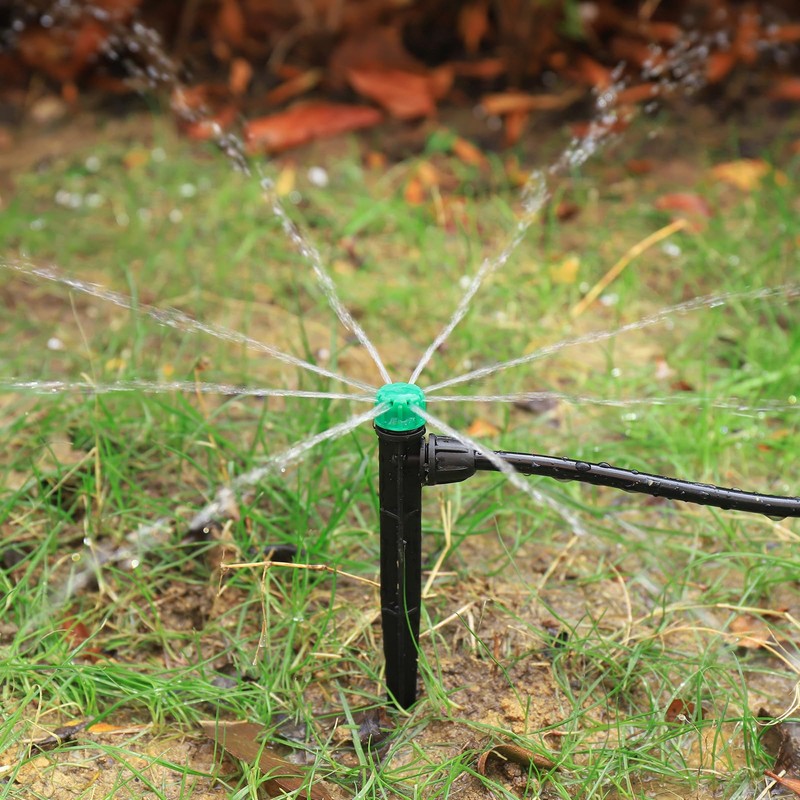 50pcs Drip Irrigation Emitters for 1/4" Drip Irrigation Tubing Adjustable