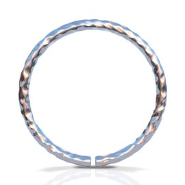 Silver Nose Ring hoop - 20 gauge snug Nose Hoop thin nose Piercings hoops - nose piercing rings