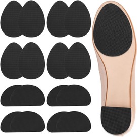 Shoe Grips on Bottom of Shoes, Shoe Traction Pads, Anti Slip Shoe Pads, Non Slip Shoe Pads for Bottom of Shoes (Black, One size)