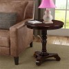 Convenience Concepts End Table Coffee Accent Table Round in Wood