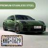 Leopard License Plate Frame - Unobstructed Narrow-Edge 2 Packs Universal