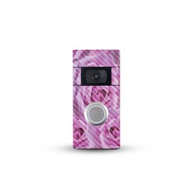 MightySkins Carbon Fiber Skin Compatible with Ring Video Doorbell (2nd Generation) - Box of Roses | Protective, Durable Textured Carbon Fiber Finish | Easy to Apply