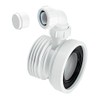 Mcalpine WC-CON1V Straight Rigid WC Connector with 1.25" Universal Vent