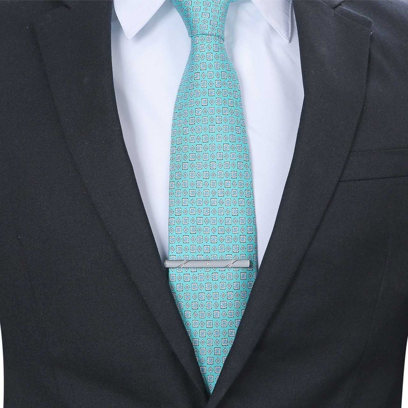 ZIYMU Men's Tie Clip, Stylish, Silver