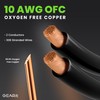 GEARit 10AWG Speaker Cable Wire with Gold-Plated Banana Tip Plugs