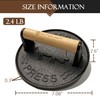 OUTDO.MXT Cast Iron 7" Smash Burger Press,Heavy Duty 2.5lb Burger