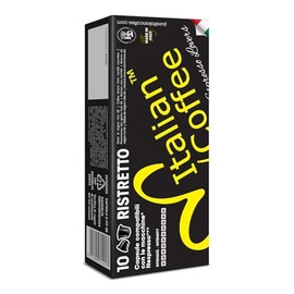 Italian Coffee for Espresso Lovers capsules compatible with Nespresso Original Line machines, Regular pods (100 Count (Pack of 1), Ristretto Regular)