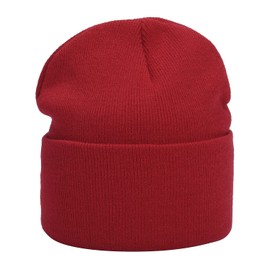 MASADA Women's and Men's Beanie Winter Hat, red