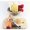 Traditional Coconut Scraper with Handle Stainless Steel Blade Kitchen Grater