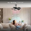 GLOBE Electric 37000106 30" Ceiling Fan with LED Light, Nightlight,
