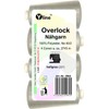 Set of 4 Spools Overlock Sewing Cotton, Light Grey,, XS