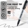 Ezzgol Permanent Markers Bulk, 150 Pack Fine Tip Black Permanent