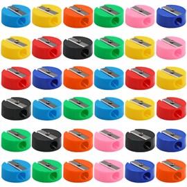 150 Bulk Pencil Sharpeners for Kids, Round Mini Handheld Pencil Sharpeners in Bulk, Small Portable Colored Manual Pencil Sharpeners for Kids Adults Students, Teacher Supplies for Classroom & School