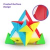 D-FantiX QYTOYS Qiming Pyramid Speed Cube Stickerless Triangle Cube 3x3