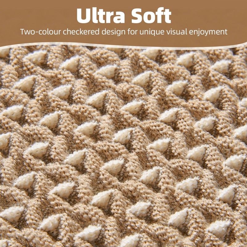 PADOOR Checkered Bath Mat, Super Absorbent Non Slip Bath Mats