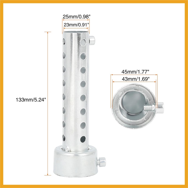 Partuto 45mm Universal Exhaust Pipe Baffle Muffler Insert Baffle Replacement