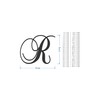 Jess and Jessica Cursive Metal Letter R 6"x7.33" – Wall