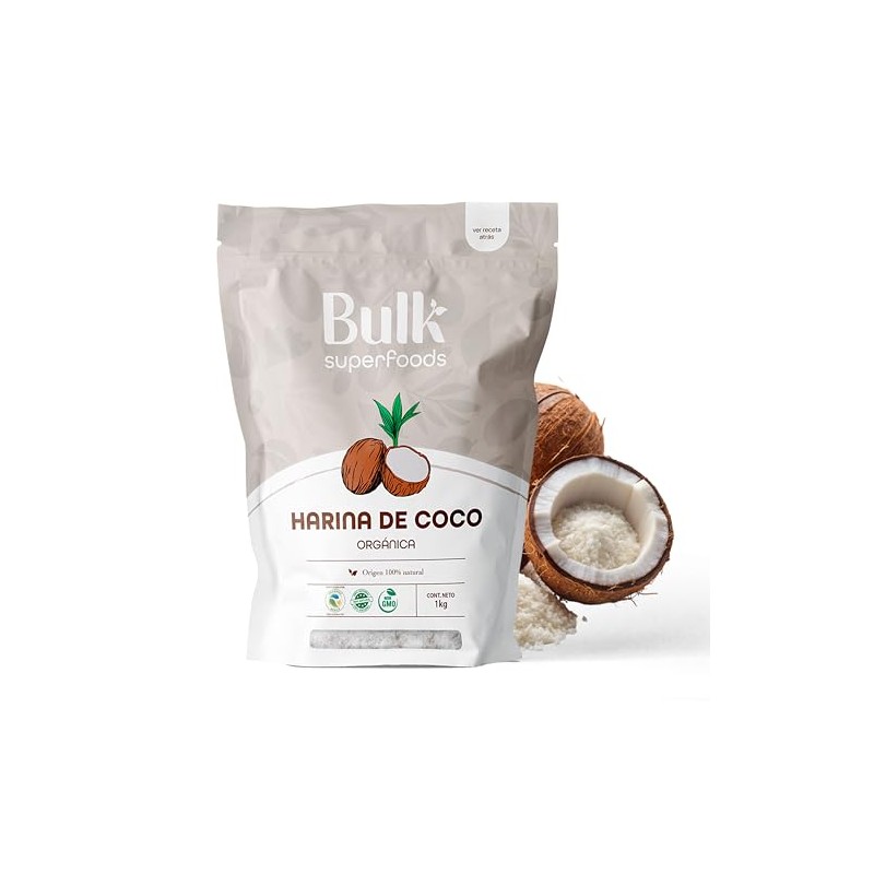 BULK SUPERFOODS Harina de Coco 1 kg |- 100% Natural