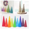 Cabilock 2PCS 30CM Christmas Foam Cone White Craft Foam Cone
