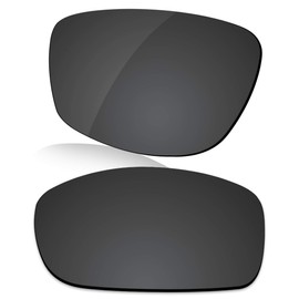 LenzReborn Polarized Lens Replacement for RayBan RB3445 61mm Sunglass - Dark Black - Polarized