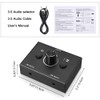 Lyaciomn 3.5mm 2 Input 1 Output/1 Input 2 Output Audio
