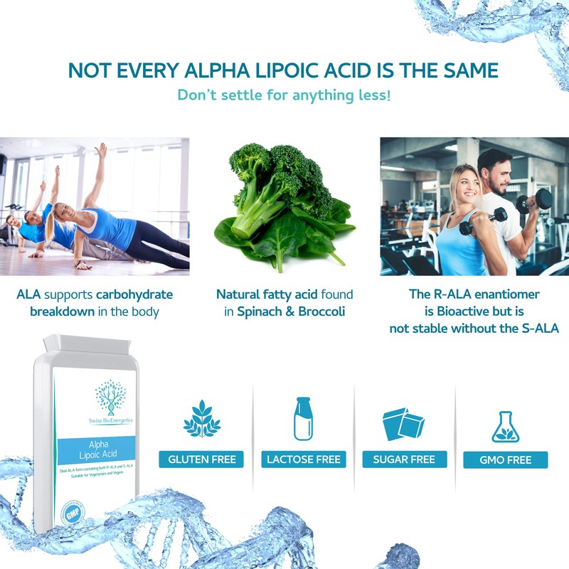 Alpha Lipoic Acid 300mg 120 Capsules – Dual ALA (Both