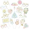 Cheerland 18 Pcs Bridal Shower Photo Booth Props, I Do