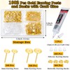 Evatage Jewelry Glue with 1002Pcs Stainless Steel Earring Posts and