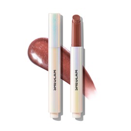 SHEGLAM Brillo Labial Sólido Humectante Pout-Perfect, Brillo Labial Voluminizador - Violet Fizz