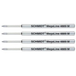 Schmidt: 4889 Pressurised Refill for Fisher Space Pen SPR4, Blue Ink, Medium Size, Pack of 4.