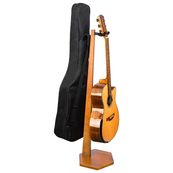 STRICH Acoustic Guitar Stand, HardWood 35.4" Height Floor Guitar Dispaly,